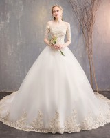 Dream long formal dress bride wedding dress