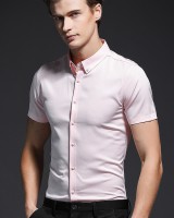 Business Korean style short sleeve slim summer shirt