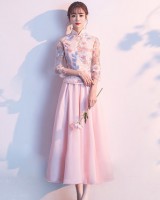 Spring Chinese style formal dress long bridesmaid dress