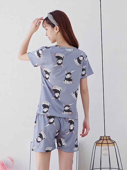 Lovely summer homewear Korean style pajamas a set YW62745 - Yaaku.com