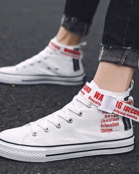 Summer canvas shoes high-heeled board shoes for men
