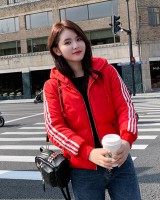 Hooded short cotton coat winter bread clothing for women