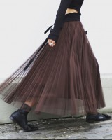 Lady big skirt all-match multilayer skirt for women