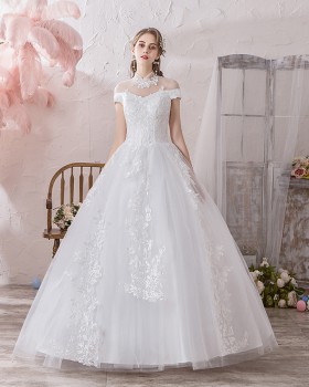 Starry sky dream winter wedding dress beautiful bride formal dress