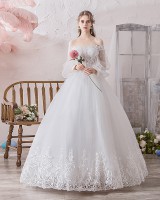 France style lady wedding dress slim formal dress
