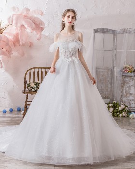 Beautiful dream formal dress bride simple wedding dress