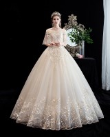 Dream beautiful bride wedding dress wedding slim formal dress