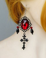 Crosses halloween ear-drop vampire style accessories
