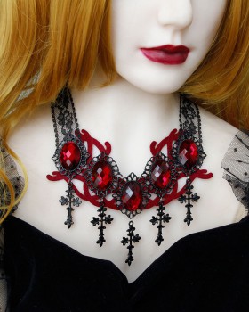 Halloween Punk style necklace vampire style accessories