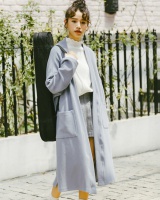 Spring loose long student Korean style all-match exceed knee coat