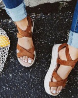 Cross spring and summer bandage sandals for women