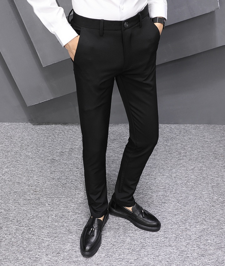Slim straight long pants Casual black pants for men CM05661 - Yaaku.com