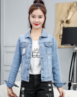 Korean style slim coat short elasticity tops for women