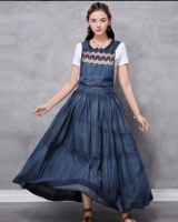 Fashion big skirt skirt spring and summer denim skirt for women