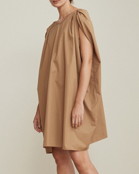 Loose pure retro cloak summer sleeveless dress for women