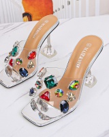 Fashion high-heeled sandals European style slippers