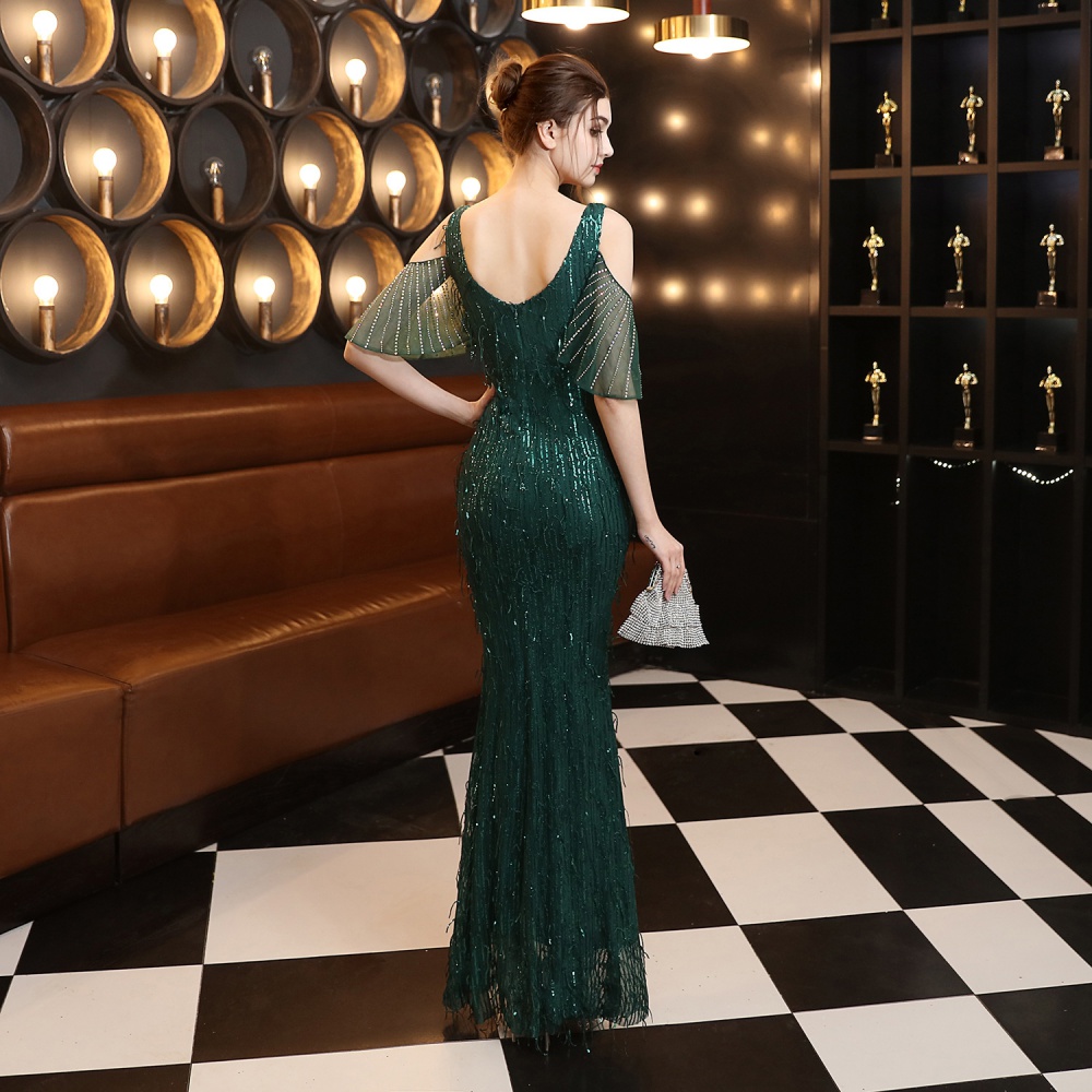 Banquet model elegant evening dress for women