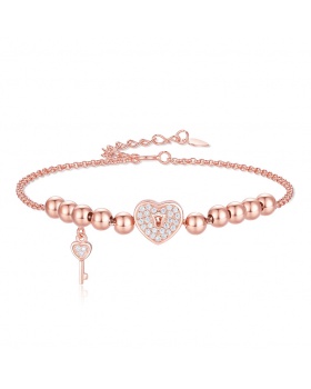 Maiden rose gold rhinestone bracelets