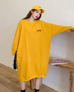 Printing Casual hoodie autumn and winter long skirt for women