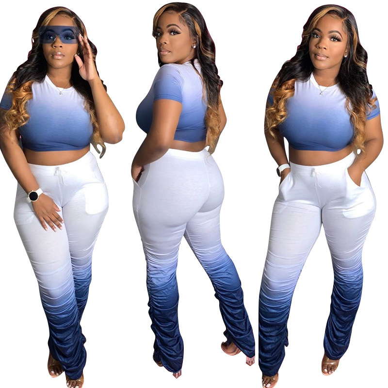 Tight hanging with sexy T-shirt 2pcs set for women