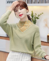 Splice bottoming shirt autumn and winter sweater for women