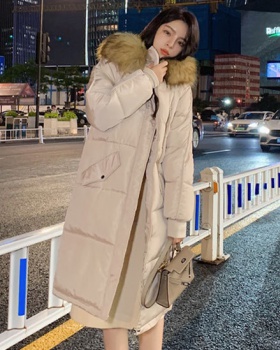 Down loose Korean style cotton coat thick long winter coat