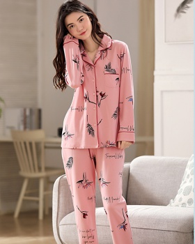Fashion cardigan lovely pajamas a set for women