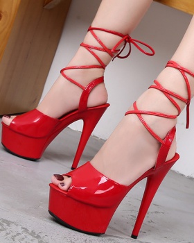 Slipsole Korean style summer high-heeled shoes for women