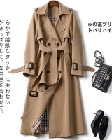 British style windbreaker coat for women