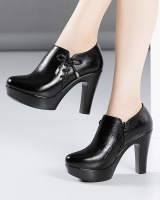 Thick plus velvet platform autumn and winter high-heeled shoes