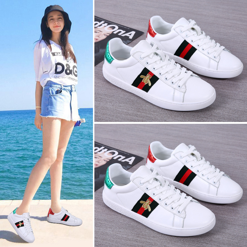 Casual all-match classic shoes embroidery flat board shoes