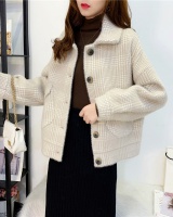Korean style tops fleece jacket for women