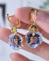 Flowers European style earrings