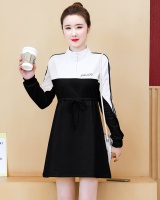 Pinched waist dress spring and autumn hoodie for women
