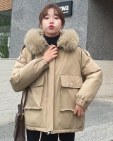 Long loose cotton coat thick Korean style down coat