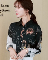 Mixed colors autumn tops floral Western style shirt