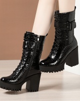 Plus velvet frenum martin boots thick shoes for women