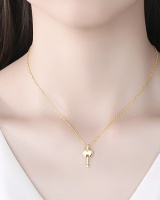 Long heart necklace fashion gold clavicle necklace