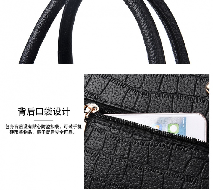 Fashion crocodile bag middle-aged handbag for women