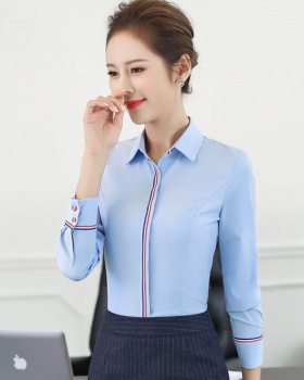 Overalls business suit long sleeve shirt for women