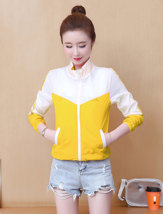 Outdoor sports hooded sun shirt Korean style coat for women