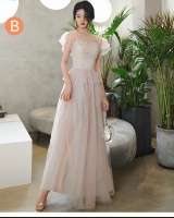 Long slim bridesmaid dress spring and summer fresh formal dress
