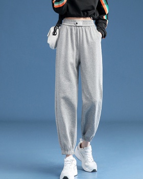Casual college style summer thin harem all-match sweatpants