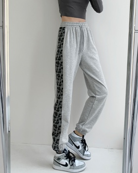 Summer loose thin all-match Casual leopard sweatpants