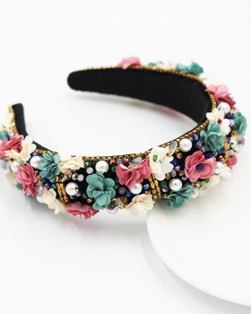 Prom flowers hair accessories travel hair band for women