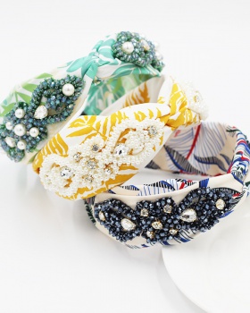 Beads cross colors crystal geometry Casual hair band