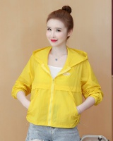 Hooded loose thin coat long sleeve summer tops for women