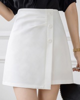 Anti emptied white culottes high waist skirt for women