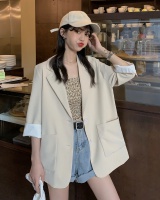 Thin long business suit Korean style summer coat
