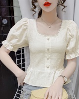 All-match pearl bubble pure Korean style sweet tops